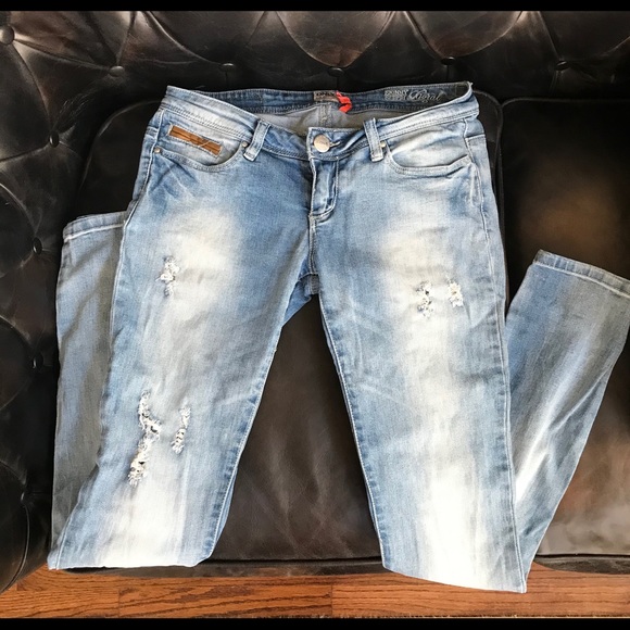 Only Denim - “ONLY” Distressed Blue Jeans
